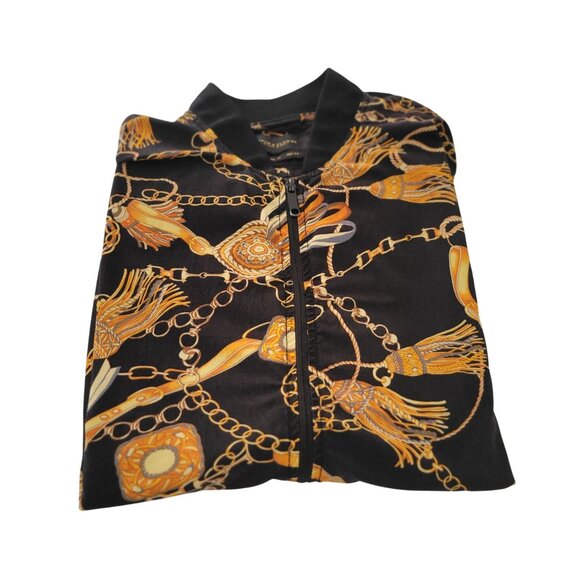 Denim & Flower by Ricky Singh Vintage Versace Inspired Men’s Bomber Jacket- XL - Picture 7 of 9